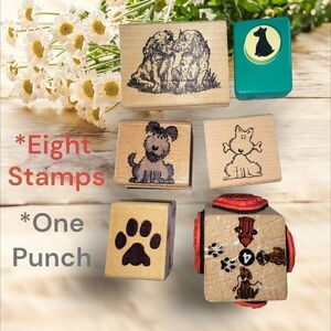Dog Collection Stamps and Dog Punch (CRA4)